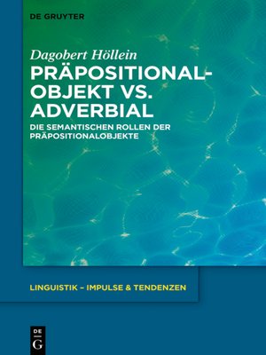 cover image of Präpositionalobjekt vs. Adverbial